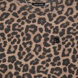 Anine Bing Beth Mini Dress | Black and Brown Leopard