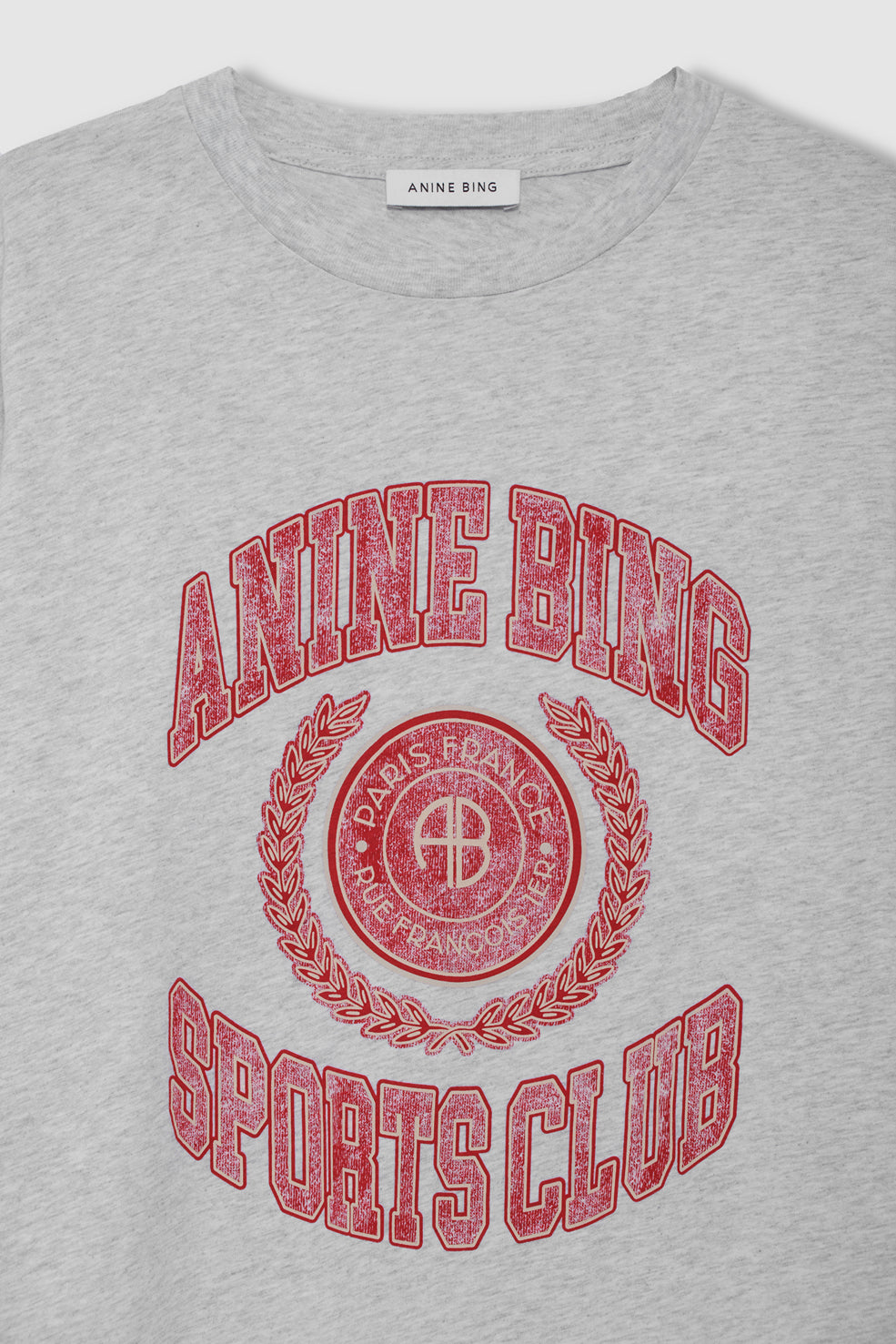 Anine Bing Cade Tee Collegiate | Grey