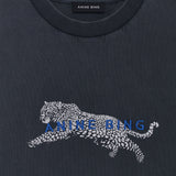 Anine Bing Cade Tee Leopard | Washed Black