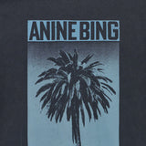 Anine Bing Cade Tee Palms | Washed Black (PRE-ORDER)
