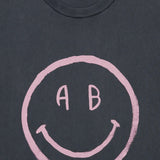 Anine Bing Cade Tee Smiley | Washed Grey