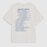 Anine Bing Cade Tee Wave | Heather Grey (PRE-ORDER)