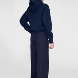 Anine Bing Debbie Shrunken Hoodie Paris | Washed Navy