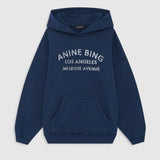 Anine Bing Harvey Sweatshirt Melrose Stencil | Navy