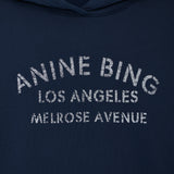 Anine Bing Harvey Sweatshirt Melrose Stencil | Navy
