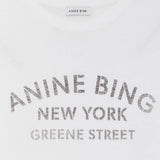Anine Bing Ivan Long Sleeve New York Stencil | Ivory