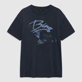 Anine Bing Kent Tee Eagle | Washed Black