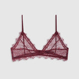Anine Bing Lace Bra with Trim | Burgundy (PRE-ORDER)