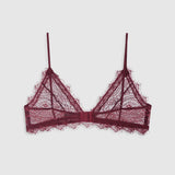 Anine Bing Lace Bra with Trim | Burgundy (PRE-ORDER)