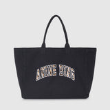Anine Bing Leo Canvas Tote | Washed Black (PRE-ORDER)