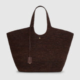 Anine Bing Large Lili Tote Raphia | Dark Brown (PRE-ORDER)