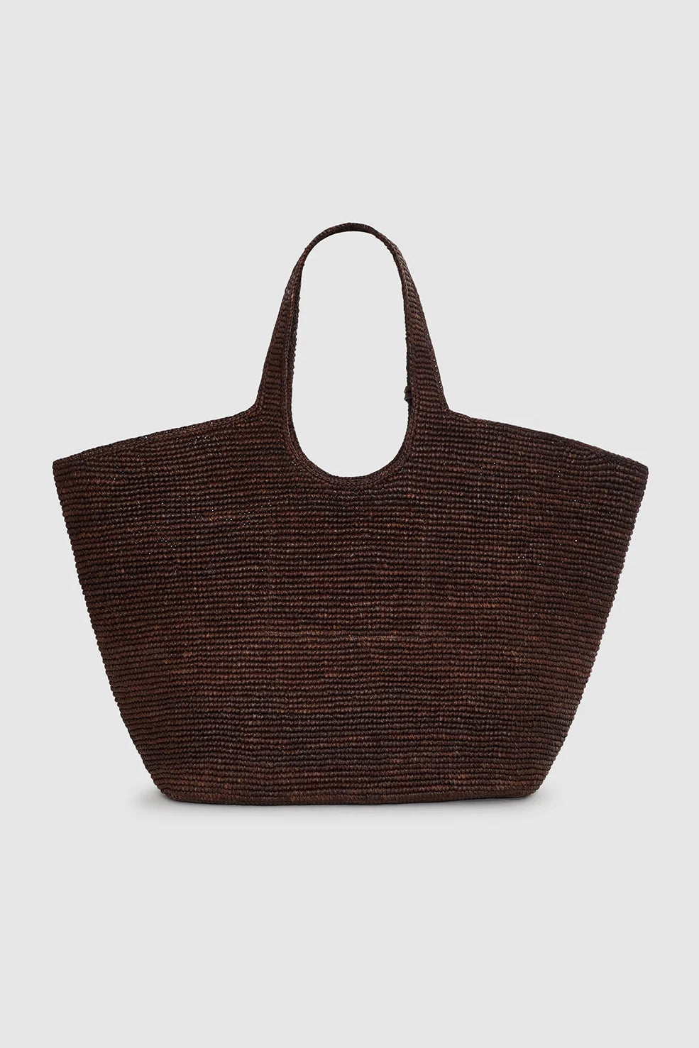 Anine Bing Large Lili Tote Raphia | Dark Brown (PRE-ORDER)