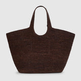 Anine Bing Large Lili Tote Raphia | Dark Brown (PRE-ORDER)