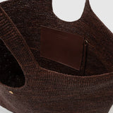 Anine Bing Large Lili Tote Raphia | Dark Brown (PRE-ORDER)