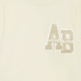 Anine Bing Miles Sweatshirt | Letterman Cream