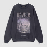 Anine Bing Miles Sweatshirt Sport Club | Vintage Black (PRE-ORDER)
