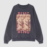 Anine Bing Miles Sweatshirt Tiger Bing | Washed Black (PRE-ORDER)