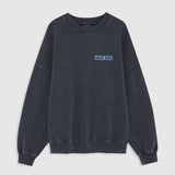 Anine Bing Miles Sweatshirt Palm | Washed Black (PRE-ORDER)
