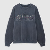 Anine Bing Miles Sweatshirt Los Angeles | Vintage Black (PRE-ORDER)