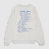 Anine Bing Miles Sweatshirt Waves | Heather Grey (PRE-ORDER)
