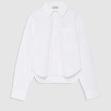 Anine Bing Scott Cropped Shirt | White