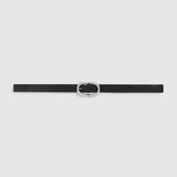 Anine Bing Small Signature Link Belt | Pebbled Black (PRE-ORDER)