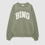 Anine Bing Trenton Sweatshirt Bing | Washed Olive