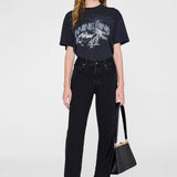 Anine Bing Walker Tee California | Vintage Black