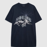 Anine Bing Walker Tee California | Vintage Black