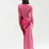 Aston Studio Ezli Mesh Dress | Dusty Iris
