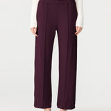 Bassike Twill Stripe Detail Pant | Dark Plum