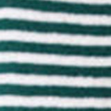 Bassike Stripe Rib Baby T-Shirt | Dark Forest/White