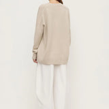 Assembly Label Alora Cashmere V Neck Knit | Tapioca