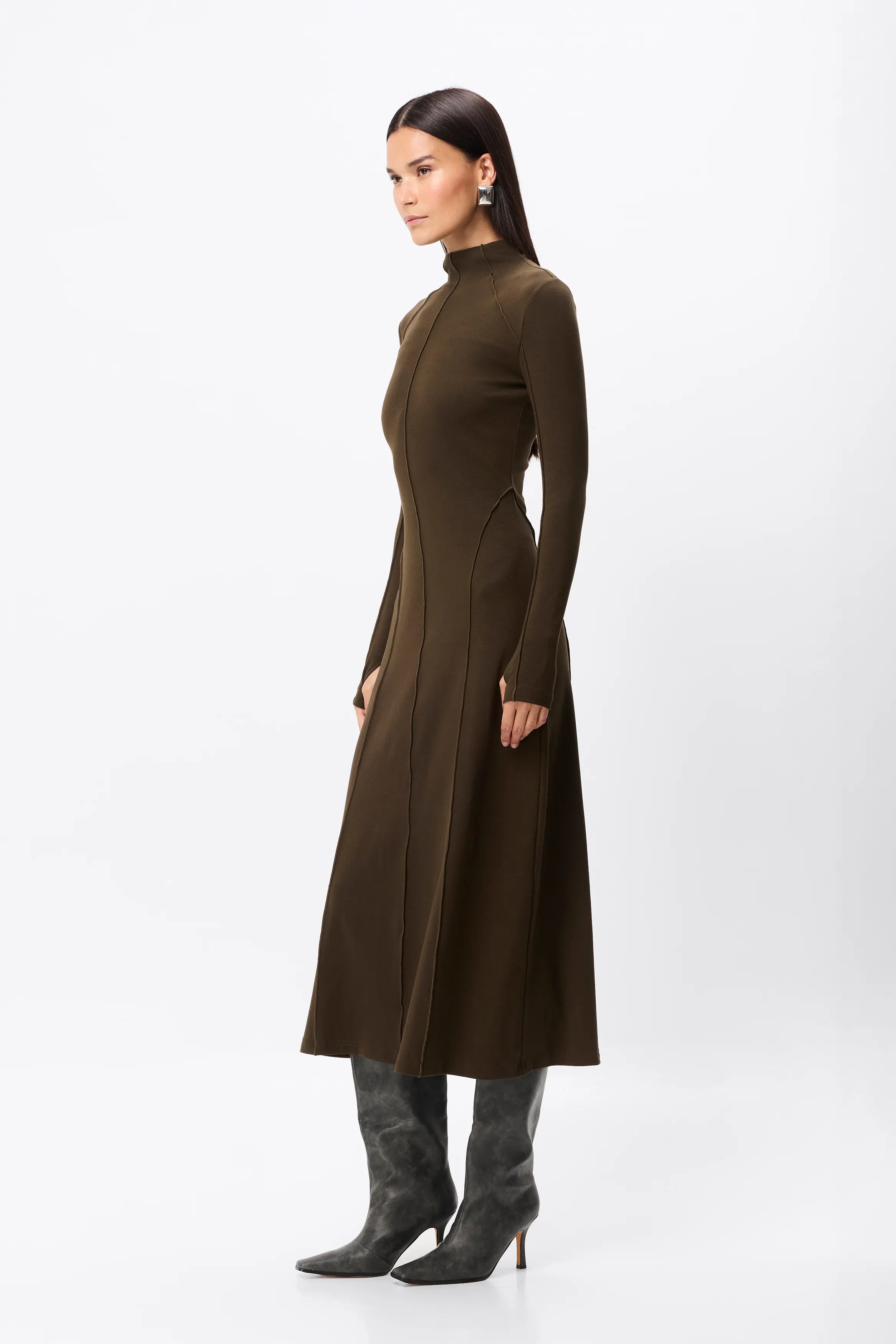 Mossman Amal Midi Dress | Olive