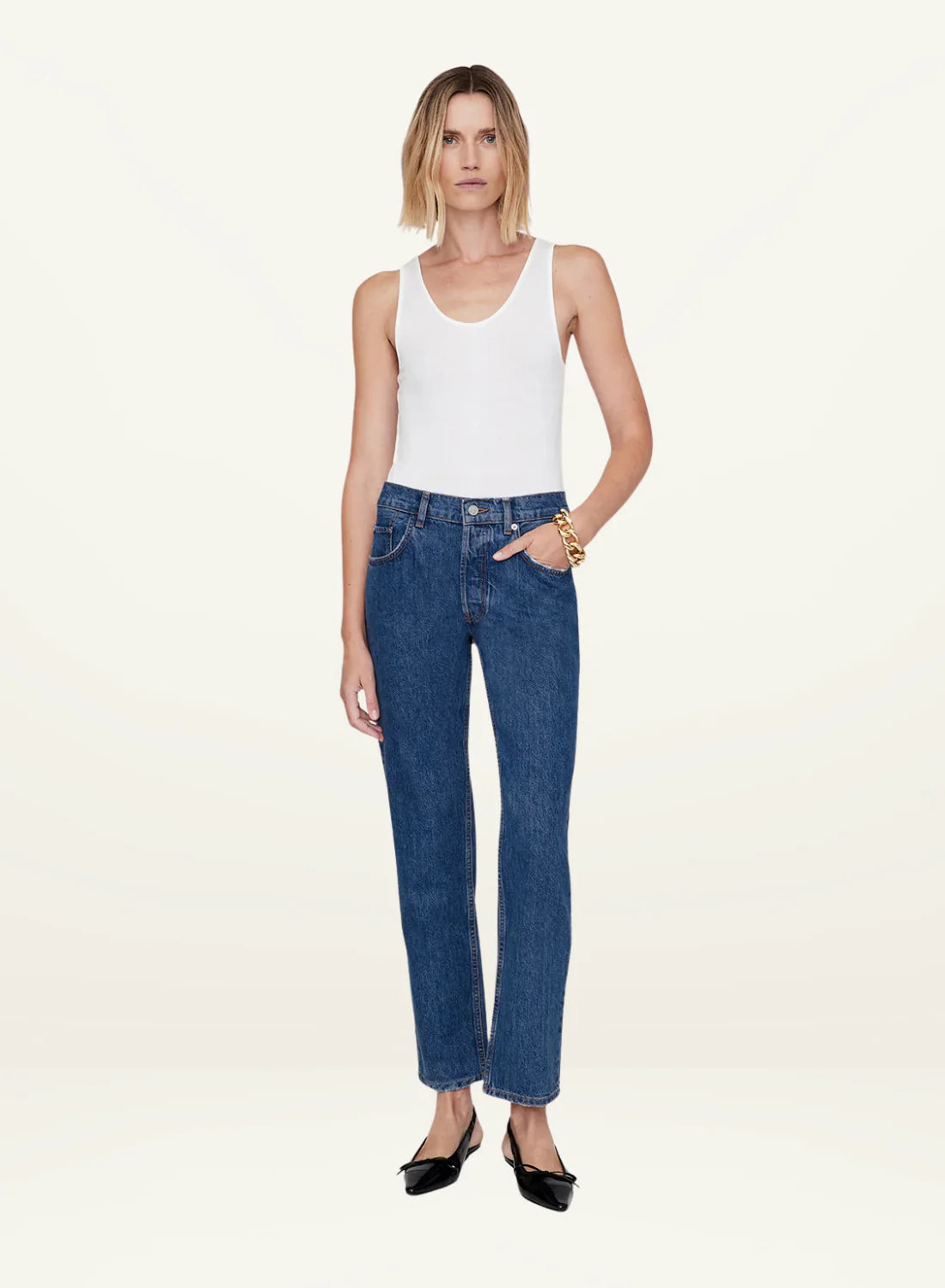 Anine Bing Kate Jean | Clean Indigo (PRE-ORDER)