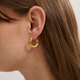 Anna Rossi Baby Thich Hoops | Gold