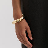 Anna Rossi Medium Warped Bangle | Gold (PRE-ORDER)