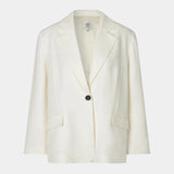 Second Female Lino Blazer | Antique White