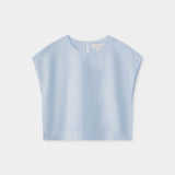 Assembly Label Tori Linen Top | Blue Haze