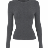 Mossman Brooklyn Top | Charcoal Melange (EXCLUSIVE)