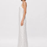 Misha Sapphire Sequin Maxi Dress | Ivory