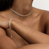 Saint Valentine Aspen Tennis Necklace | Silver