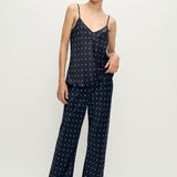 BIAS CUT PANTS SMALL POLKA DOT