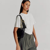Brie Leon Everyday Croissant Bag | Black