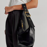Brie Leon Everyday Croissant Bag | Black