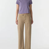 Bassike Raw Edge Baby T-Shirt | Heritage Purple