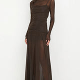Bec + Bridge Blain Long Sleeve Maxi Dress | Cedar (PRE-ORDER)