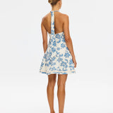 Kivari Bluebell Playsuit | Blue Ecru (PRE-ORDER)