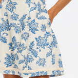 Kivari Bluebell Playsuit | Blue Ecru (PRE-ORDER)