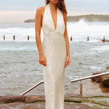 Shona Joy Calder Halter Neck Maxi Dress | Bubbly